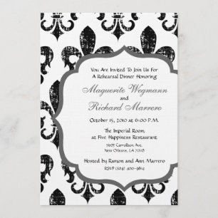 New Orleans Rehearsal Dinner Invitation Kaart