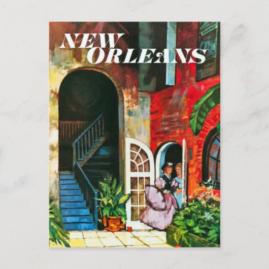 New Orleans Reis Briefkaart (Voorkant)