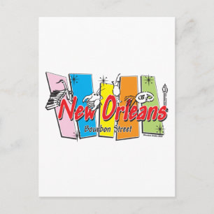 New-Orleans-Retro Briefkaart