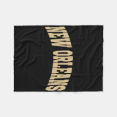 New Orleans - Retro Design - Clic Fleece Deken (Voorkant (Horizontaal))