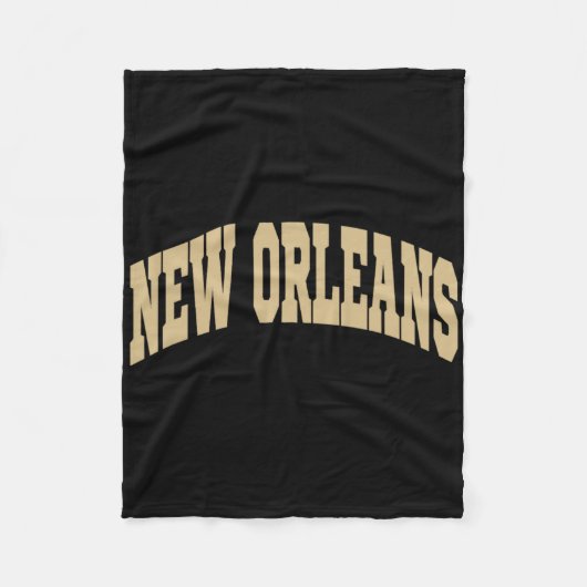 New Orleans - Retro Design - Clic Fleece Deken (Voorkant)