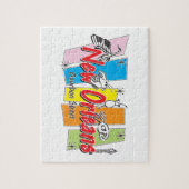 New Orleans Retro Kijk Legpuzzel (Verticaal)