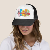 New Orleans Retro Kijk Trucker Pet (In situ)