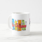 New-Orleans-Retro Koffiemok (Voorkant links)