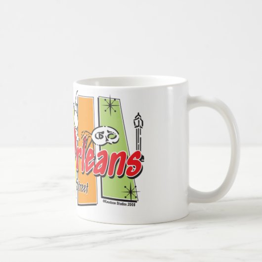 New-Orleans-Retro Koffiemok (Rechts)