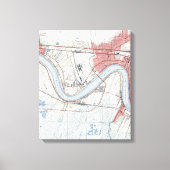  New Orleans Riverfront Jefferson Parish Canvas Afdruk (Voorkant)