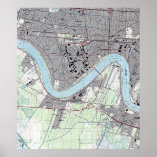  New Orleans Riverfront Jefferson Parish Poster