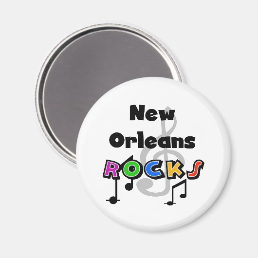 New Orleans Rocks Magneet (Voorkant / Achterkant)