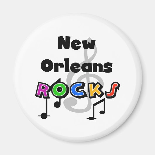 New Orleans Rocks Magneet (Voorkant)