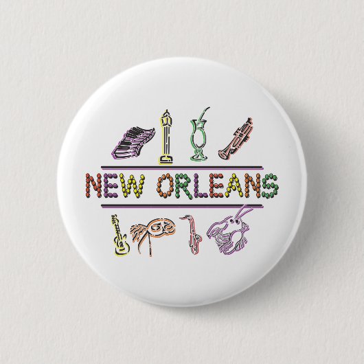 New Orleans Ronde Button 5,7 Cm (Voorkant)