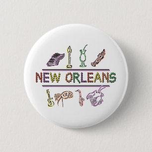New Orleans Ronde Button 5,7 Cm