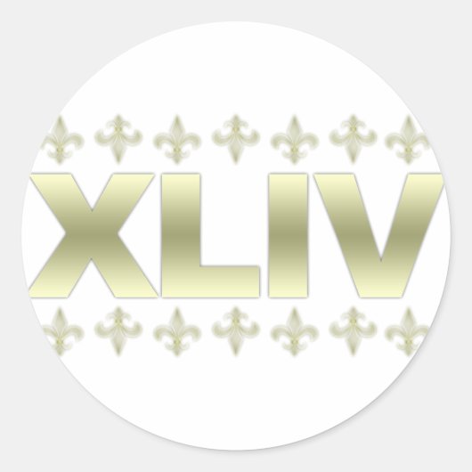 New Orleans Ronde Sticker (Voorkant)