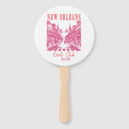 New orleans roze vrijgezelle handwaaier
