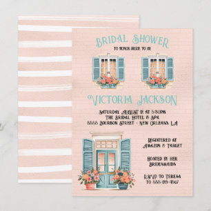 New Orleans Roze Vrijgezellenfeest Kaart