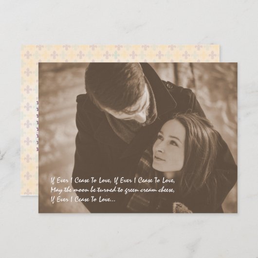 New Orleans RSVP Uitnodiging Briefkaart (Voorkant / Achterkant)