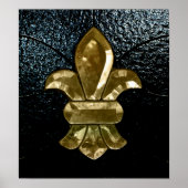 New Orleans Saints Logo fleur De Lis Poster (Voorkant)