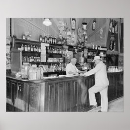 New Orleans Saloon, 1938. Oude foto Poster
