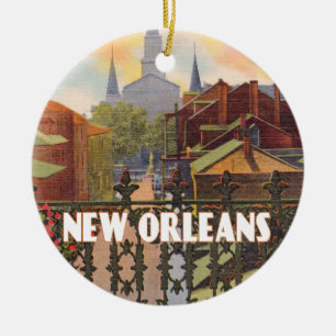 New Orleans  Scene Keramisch Ornament