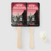 New Orleans Set van Hand Fans Handwaaier (Voorkant en achterkant)