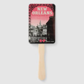 New Orleans Set van Hand Fans Handwaaier (Achterkant)