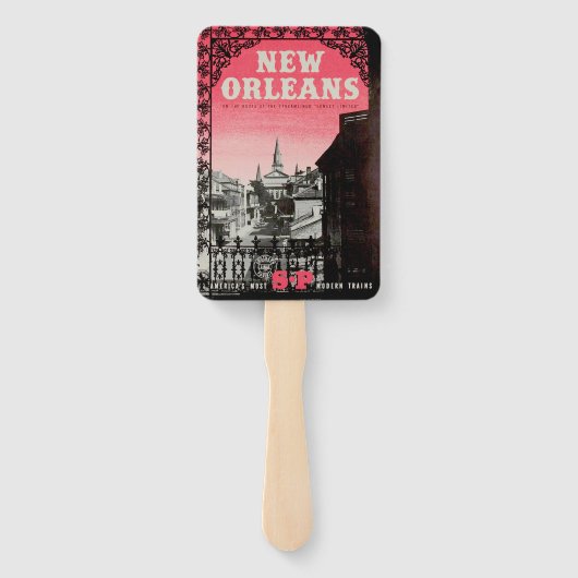 New Orleans Set van Hand Fans Handwaaier (Achterkant)