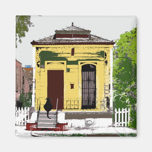 New Orleans Shot Pistool Home Magnet (Voorkant)