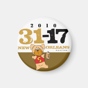 New Orleans Show van de Score 31-17 Magnet