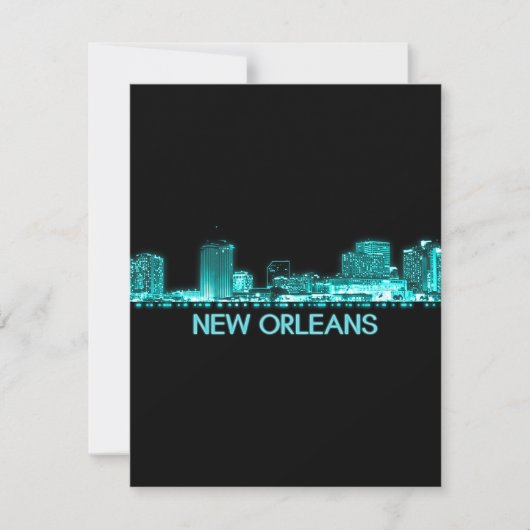 New Orleans Skyline Bedankkaart (Voorkant)