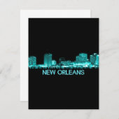 New Orleans Skyline Bedankkaart (Voorkant / Achterkant)