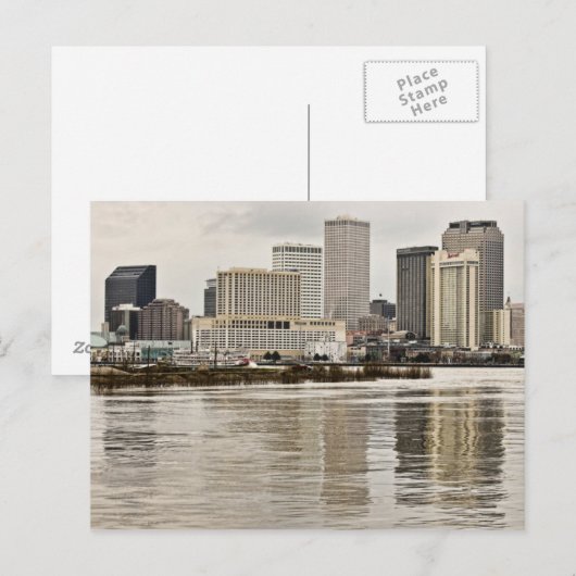 New Orleans Skyline Briefkaart (Voorkant / Achterkant)