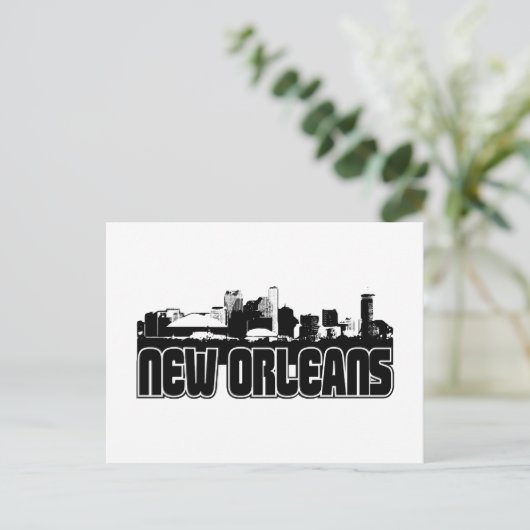 New Orleans Skyline Briefkaart (Staand voorkant)