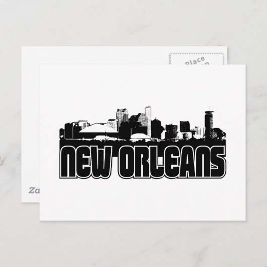 New Orleans Skyline Briefkaart (Voorkant / Achterkant)