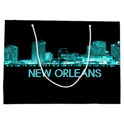 New Orleans Skyline Groot Cadeauzakje (Achterkant)