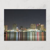 New Orleans Skyline Night Briefkaart (Voorkant)
