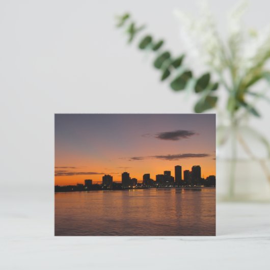 New Orleans Skyline Post Card Briefkaart (Staand voorkant)