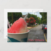 New Orleans Snoball Briefkaart - zomer in NOLA! (Voorkant / Achterkant)