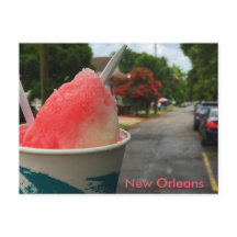 New Orleans Snoball Briefkaart - zomer in NOLA!