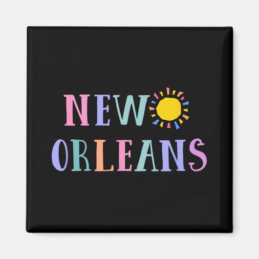 New Orleans Souvenir For Men Women Boys Girls Tour Magneet (Voorkant)