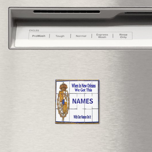 New Orleans Souviner Magneet (Insitu (Vaatwasser))