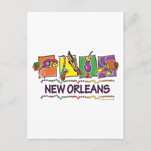 NEW-ORLEANS-SQUARES-eps kopie Briefkaart (Voorkant)