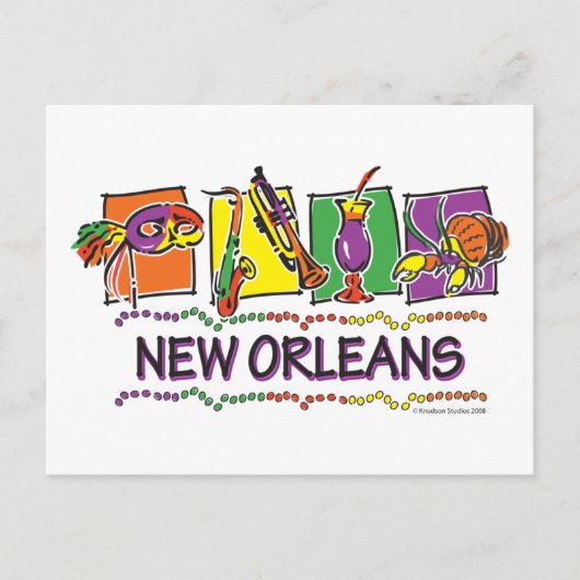 NEW-ORLEANS-SQUARES-eps kopie Briefkaart (Voorkant)