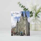 New Orleans St. Louis Cathedral Post Card Briefkaart (Staand voorkant)