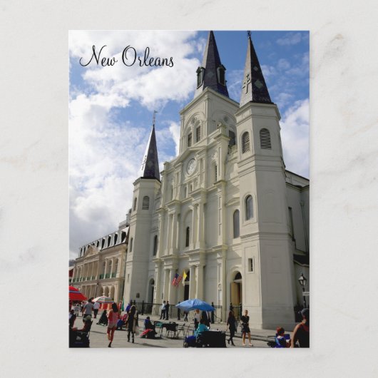 New Orleans St. Louis Cathedral Post Card Briefkaart (Voorkant)