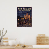 New Orleans St Louis Kathedraal Jackson Square Poster (Keuken)