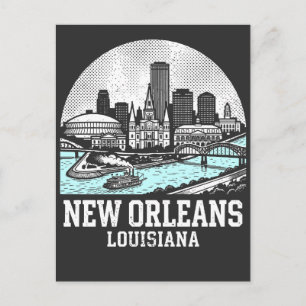 New Orleans Stad Louisiana Briefkaart