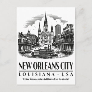 New Orleans Stad Louisiana USA Briefkaart