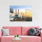 New Orleans Steamboot Canvas Afdruk (Insitu (Woonkamer))