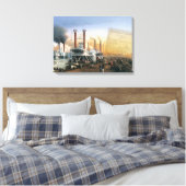New Orleans Steamboot Canvas Afdruk (Insitu (Slaapkamer))