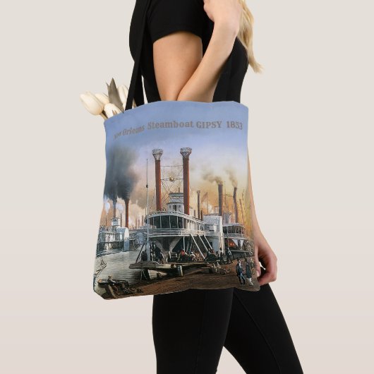 New Orleans Steamboot GIPSY 1953 Tote Bag (Dichtbij)
