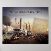 New Orleans Steamboot Poster (Voorkant)